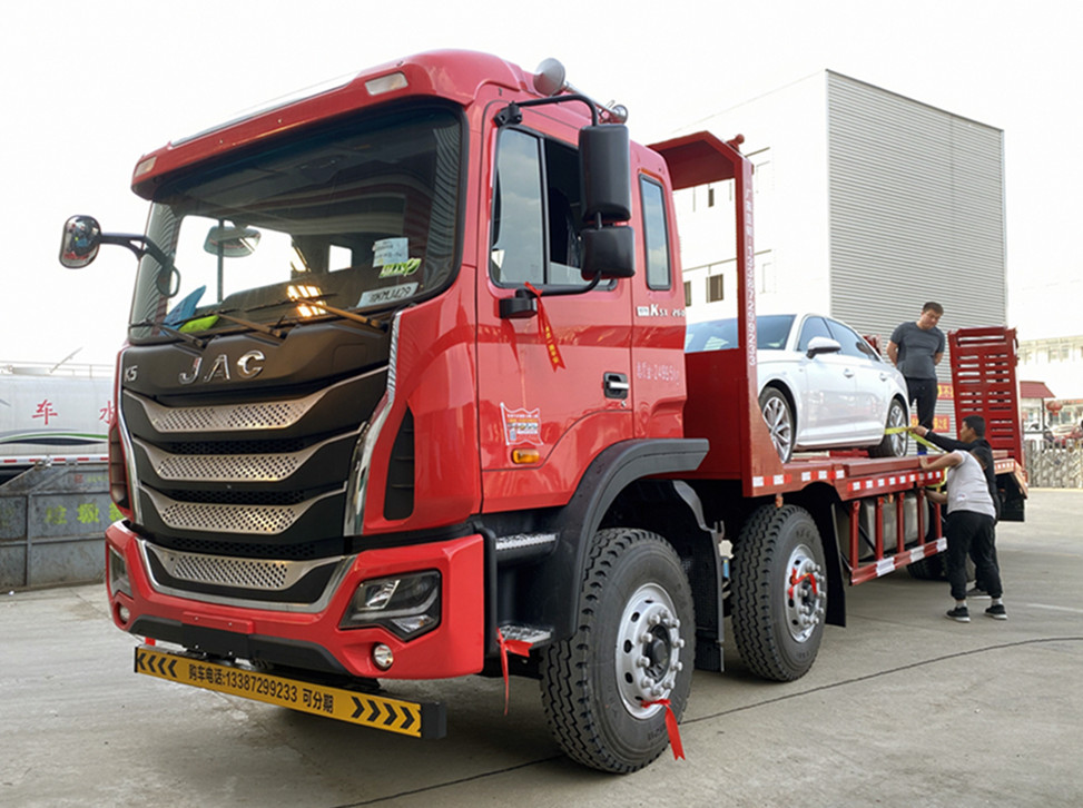 【國六】江淮K5X小三軸平板運輸車